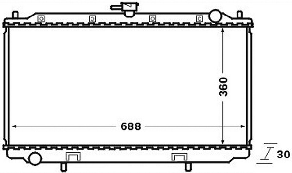 Kühler, Motorkühlung - CR138000S MAHLE - 071450N, 101135, 120075