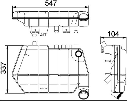 CRT67000S, Expansion Tank, coolant, Other, MAHLE, 109.035-00A, 14342230006, 1684655, 294001N, 376731634, 44893, 455034, 5.45275, 81746, 996042, DBDA004TT, DFT078, TX38.103, WG1835959, 49683, WG1836397, WG2167248, WG2184416, WG2184417