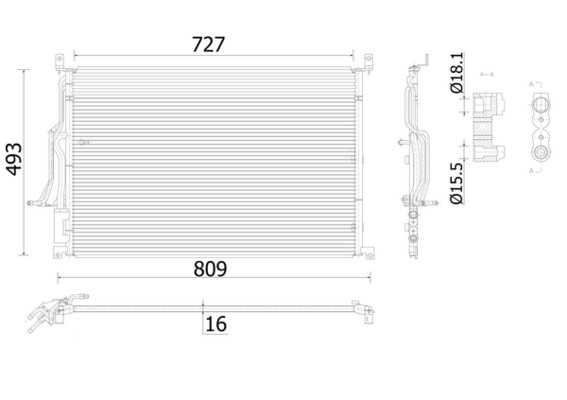 AC908000S, Condenser, air conditioning, Air-conditioning various, MAHLE, 08103037, 104945, 10500029, 15301AI, 253079, 260746, 26307, 3005301, 300637, 30C02022, 342940, 351010334, 35923, 43315, 482021N, 4E0260403F, 60035301, 94724, AI5301, DCC1035, F443315, KTT110401, 4E0260403H, 8103037, 8FC351010-334, 4E0260403J, 4E0260403K