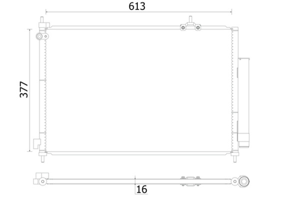 AC927000S, Kondensator, Klimaanlage, Klimaanlage verschiedene, MAHLE, 08193024, 102031N, 103047, 105350, 15242HD, 25005242, 260390, 30C26031, 350416, 351010774, 43370, 60255242, 7110426, 713M42, 80110SKNG00, 940062, DCC1663, DCN40031, F4AC1149, H526A14, H55934, HD5242, HD5242D, KTT110525, 80110SKNG01, 8193024