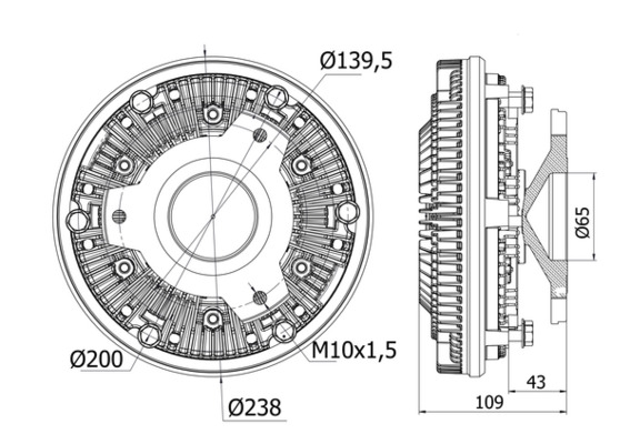 CFC12000S, Kupplung, Kühlerlüfter, Kühler, MAHLE, 0002007222, 0506V305, 119210, 138023N, 200164, 23013, 342340003, 376728384, 49069, 58495, 702431, 97012, MEC252, V30041661, WG1720789, 0002008322, 138560N, 71038, WG1750579, A0002007222, WG1835341, A0002008322