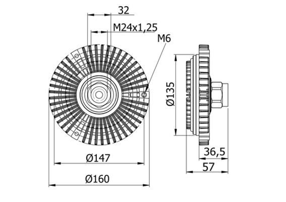 CFC58000S, Clutch, radiator fan, Cooler, MAHLE, 02584, 058008N, 0646738, 08BM003, 1414900200, 1709499, 18683, 20918683, 2100011031, 3141152701, 36000089, 36706, 376732114, 4001002, 4512, 49568, 500403, 70123500, 819002, BFC002, BWC323, D5B005TT, DCL1255, FC0050010, LK011, V20-04-1070-1, WG1720969, 058040N, 1719046, BFC074