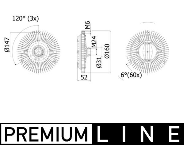 CFC69001P, Clutch, radiator fan, Cooler, MAHLE, 003-60-00085, 058150N, 0640740, 08.19.112, 08-BM-006, 11522241183, 1340103, 1414900300, 18679, 20918679, 2100011034, 26482, 3141152201, 376732401, 4511, 49631, 500862, 70119520, 8111102, BFC027, BWC325, D5B002TT, DCL1252, LK007, V20-04-1078-1, WG1721021, 08-OP-003, 11522243304, 24461915, 376732405