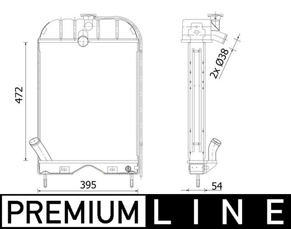 CR2296000P, Chladič, chlazení motoru, Chladič, Chladič motoru, MAHLE, 0015219U91A1, 31R46015, 376914041, 404844, 440298N, 85083, MF2017, 0015219U91M, 15219U91A1