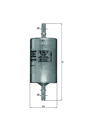 Kraftstofffilter - KL84/2 MAHLE - 0450905975, 154066415340, 23030-62010