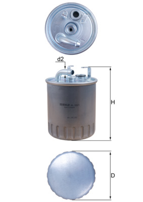 KL100/1, Fuel filter, Fuel filter, MAHLE, 0450905930, 2441600, 38294, 449FP, 6110920201, ALG2046, CS484, DN1904, ELG5252, F58280, H70WK18, PP841/1, SN70168, V308170, WF8239, WK842/17, 50013449, 6680920101, 6680920201, A6110920201, A6680920101, A6680920201