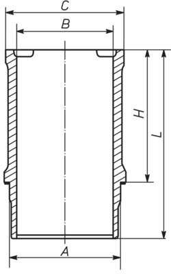 021WN0900, Cylinder Sleeve, Cylinder liner, MAHLE, 7700500227, CH5085200, 1463044000, 88544110, 1563659000