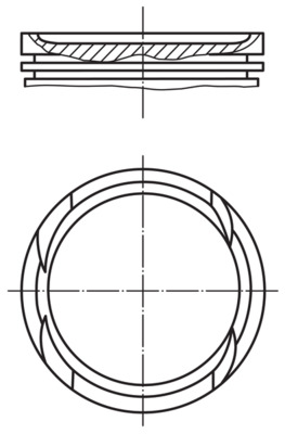 0029600, Kolben, Kolben komplett mit Ringen und Bolzen, MAHLE, 1110300218, 1110302617, 1110303017, 1110306617, 1110372601, A1110300218, A1110302617, A1110303017, A1110306617, A1110372601, 09025119308990, 94328600, 87-287500-40, 94328700