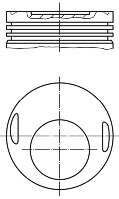 0026912, Kolben, Kolben komplett mit Ringen und Bolzen, MAHLE, 1020309637, 87-179711-10, 1020309937, A1020309637, A1020309937