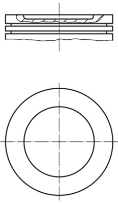 0376601, Kolben, Kolben komplett mit Ringen und Bolzen, MAHLE, 271331, 93116610, 272124