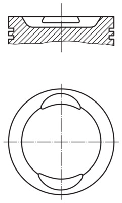 0296900, Píst, Kompletní píst - včetně kroužků a čepu, Píst komp., MAHLE, 025107111AH, 93893600