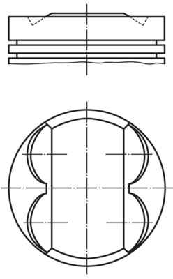 011PI00105000, Kolben, Kolben komplett mit Ringen und Bolzen, MAHLE, 0623596, 40027600, 55567940, 0623597, 40027700, 555697934, 0625012, 40199600, 55576441, 0625059, 55576442, 25192330, 55567934, 623596, 623597, 625012, 625059