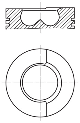 0082900, Piston, Complete piston with rings and pin, MAHLE, 1930742, 98412636, 8724550010, 99445700