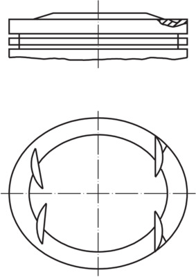 0014100, Píst, Kompletní píst - včetně kroužků a čepu, Píst komp., MAHLE, 1040300418, 1040300718, 1040300818, 1040307717, 1040307817, 1040308617, 1040377701, 1070377701, A1040300418, A1040300718, A1040300818, A1040307717, A1040307817, A1040308617, A1040377701, A1070377701, 94420600