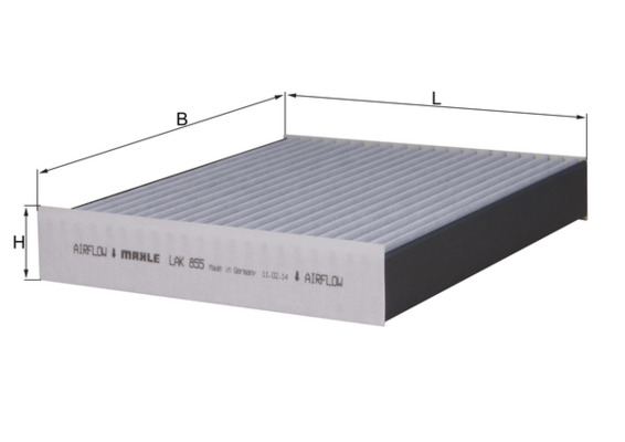 LAK855, Filter, interior air, Cabin filter, MAHLE, 1987435512, 37315, 52425360, 54.312.00, 715704, 7P0819631, 80001741, AHC353, C1751ECA, CFA11429, CUK2847/1, E2980LC, EKR7353, FK465, K1269A, MC917, PCK8321, S4312CA, WP2017, 95857221900, CC1403, CUK2847, S4214CA1