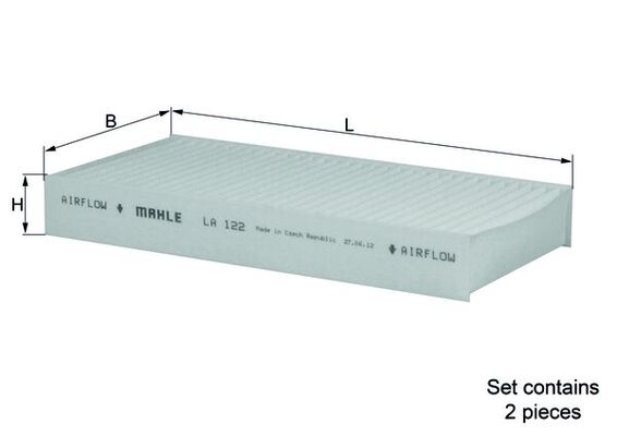 LA122/S, Filter, interior air, Cabin filter, MAHLE, 0662, 08291S5A003, 154064180730, 17131X2, 1987431074, 21652546, 24817, 26301004, 29065, 31123190004/S, 50013899, 5310800, 698735, 800001P2, 8300131X2, 831224N, 85924415, ACP703, ADH22510, AH220, ALC5305, ALC5305/1, BCF05013, BFC1022, C15439, CA1609-1, CAF1758, CCF0338, CF10108, CU2327-2