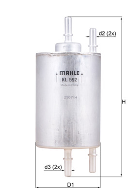 Kraftstofffilter - KL592 MAHLE - 0738039, 1003230018, 154705842680