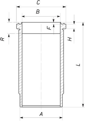 037WN2701, Zylinderlaufbuchse, Zylinderlaufbuchse, MAHLE, 420530, 420774, 420534, 864732, 465808, 15-458900-00, 20040406001, 89352110, 20040406011