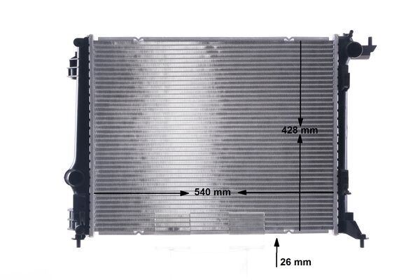 CR1698000S, Chladič, chlazení motoru, Chladič, Chladič motoru, MAHLE, 107663, 123231, 214108607R, 376781284, 59257, 606474, 701662, DRM23115