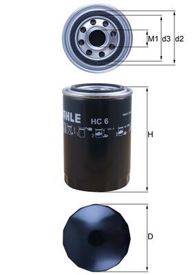 HC6, Filter, operating hydraulics, Filter, MAHLE, 1276810C1, 1457434127, 180595, 1A9023, 201021C1, 20932, 2532042, 51259, 5651100, 6515541, 665934, 7514, 801079, AE33293, AP3232, B255, CG050P10A, FDI8551, FF216, FFP554347, FH10, GF175, H32010, HSM6013, LFP1652, S8045RH, SH56560, SM5746, W940/38, WR12448