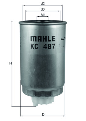 Fuel filter - KC487 MAHLE - 00K68057228AA, 2452900, 68057228AA