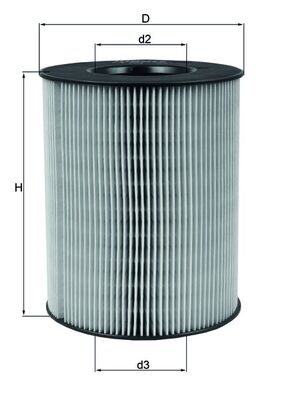 Air Filter - LX794 MAHLE - 0120940053, 01EFA147, 0986TF0118