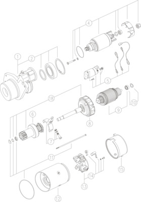 MS101, Starter, Starter, MAHLE, 10461645, 113429, 193432A01, 228000-5620, 3283813, 705755A1, 10465537, 228000-5621, 3675245RX, 84146320, 228000-6390, 87419387, 228000-6391