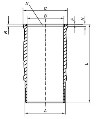 061LW00120001, Vložený válec, Vložka válce, Vlož.válec, MAHLE, 00000002254875, 2043067, 2254875, 89935110