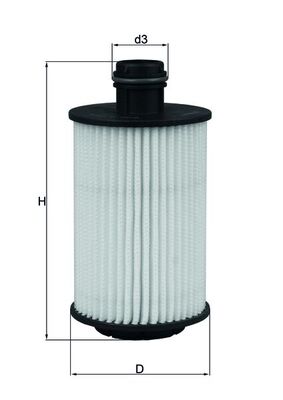 Ölfilter - OX1012D MAHLE - 100361, 2508800, 25183556