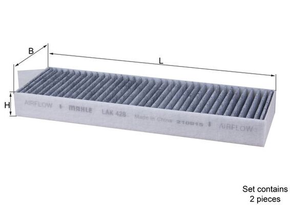 LAK428/S, Filter, interior air, Cabin filter, MAHLE, 1616959180, 1987432437, 36027, 5417200, 715555, 80000615, ACE204-2, ADP152506, AHC261, CF030, CFA10419-2, CUK29003-2, DCF073K, E2977LC-2, EC475, EC475-2, JKR7234, PCK8204-2, PUK1239E, QAP733, S4250CA1, SC4058KITCA, SU001A6185, WP9319, 1987435522, 3638979, 6447XG, 80004703, AHC261-2, CUK3039-2