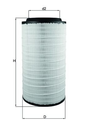 LX3889, Air Filter, Air filter, MAHLE, 49339, 81084050031, C25860/8, E594L, 49348