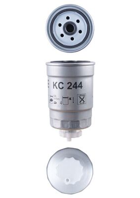 KC244, Fuel filter, Fuel filter, MAHLE, 108739, 12762671, 154703812020, 2452600, 3000011, BFF8137, CS756, EFF254, ELG5413, F026402043, FC011S, FN798, FP5907, FSM4299, J1330810, LVFF689, PP987, PS10531, QFF0040, RN91, S4526NR, SN70292, WF8383, WK842/24, N2043