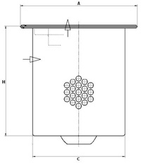 LE 24 003 X, Filtr, technika stlačeného vzduchu, Filtr, Filtr, MANN-FILTER, 00314, 93618270, AS2350, P783310, 01073, 040635, 047044, 11001, 11018, 11320, 249492, 68520690