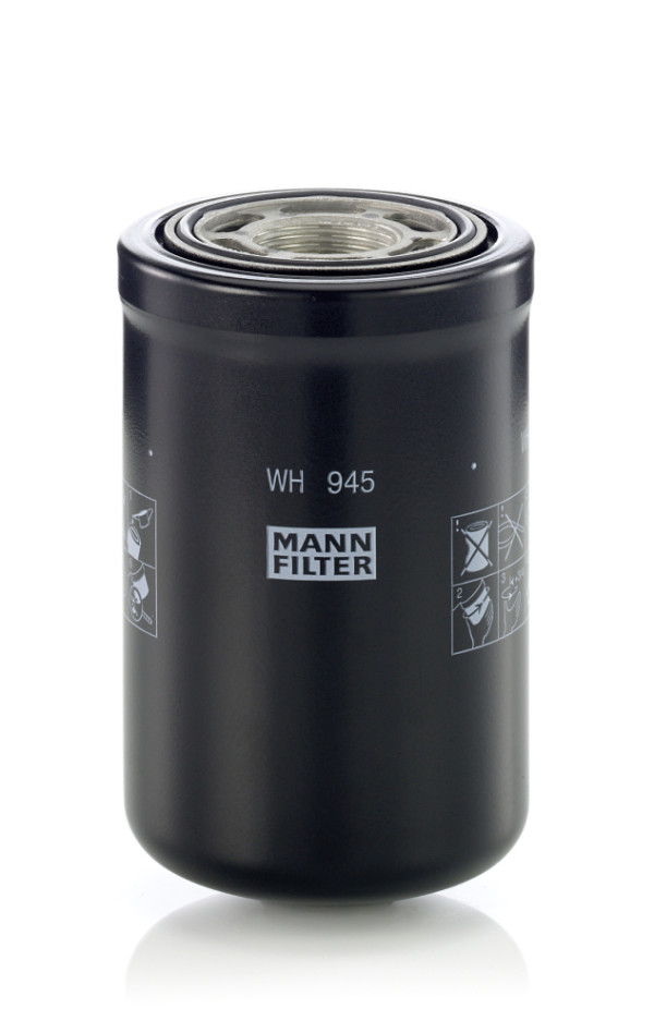 Hydraulic Filter, automatic transmission - WH 945 MANN-FILTER - 103-1971, 1266751-H2, 198129-29310