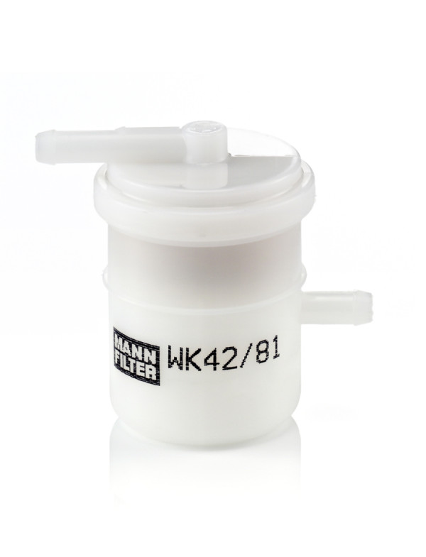 WK 42/81, Fuel Filter, Fuel filter, MANN-FILTER, 15410-63400, 4291151, 818507, 91122229, 15410-63400-000, 91138421, 15410-63401, 15410-63401-000, 15410-63401-666, 15410-79100, 15410-79100-000, 15410-80200, 15410-80200-000, 0986450030, 30-08-800, 4512, 6667, 7890512, ADK82301, BC22, EP293, EXF-341, FC-800, FC-934, FF0143, FF-020, FS9114E, FT5188, G4378, GFE7033