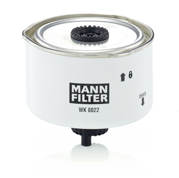 WK 8022 X, Palivový filtr, Filtr, Filtr, MANN-FILTER, 170060, 24.454.00, 30-0L-L12, 7H329C296AB, ADJ132303C, CS531, EFF263D, ELG5427, F026402042, FC-L12S, FN186, KC241D, LVFF730, P11192, PP969/3, RN510, S4454NR, ST6082, V48-0013, WF8447, Z660, LR009705, WJI500020