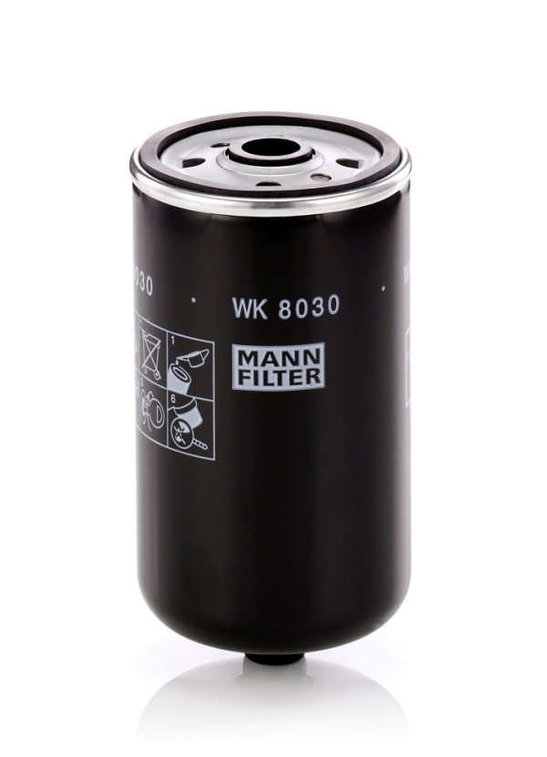 WK 8030, Fuel filter, Filter, MANN-FILTER, 24.012.00, 31922-2R900, 587735, ADG02333, ALG-2124, H707WK, KF-1468, PP979/4, S4012NR, WF8404