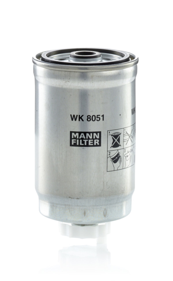 WK 8051, Fuel filter, Filter, MANN-FILTER, 24.529.00, 68057228AA, ALG-2065, CS490, DNW2506, F026402176, FN218, FP5600HWS, HDF685, K68057228AA, KC487, PP968/5, PS9420WST, RN216, S4529NR, SP-1370, V24-0312, WF8499