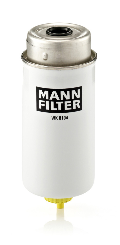 WK 8104, Fuel Filter, Fuel filter, MANN-FILTER, 1712934, 2C11-9176-BA, 2C11-9176-BB, 4437885, 101648, 24.458.00, 4720, 7143230010, 7690720, EFF092, EFG333, F026402121, FS1079, FSM4145, GF277, M432, PP848/2, S4458NR, WF8246, ZP3255F, N2121, ZP3255FMB