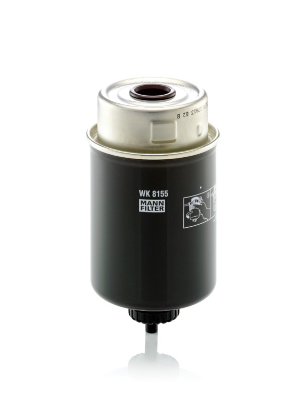 WK 8155, Fuel filter, Fuel filter, MANN-FILTER, 1535438, 33680, 6005028153, 7090972, BF7784-D, FS19830, H204WK, KC227, P551434, RE509208, SP4008, 33747, 7090642, H569WK, RE517181, RE531220, RE537927