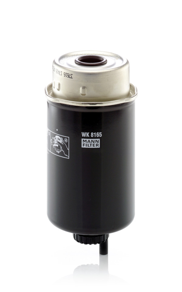 WK 8165, Fuel filter, Fuel filter, MANN-FILTER, 1535444, 162000080915, 33761, 4280914M1, 836867591, 84269163, BF9839-D, FS19973, H510WK, V836867591, V836873648, ZP3811F, 47335709, V837067591