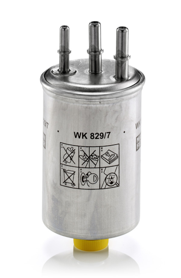 WK 829/7, Fuel Filter, Fuel filter, MANN-FILTER, 1342601, 1480495, 2T149155BC, 2T149155BD, 2T149155BE, 4454093, 24.133.00, 50013974, ADG02362, ALG-2376, DN2723, EFF299, ELG5336, FN129, H338WK, HDF922, KL511, LVFF749, PP848/7, RN322, S4133NR, SP-1290, SP7008, WF8569, ZP8063FM, 974-FP, ADG02352, HDF927, HDF927E