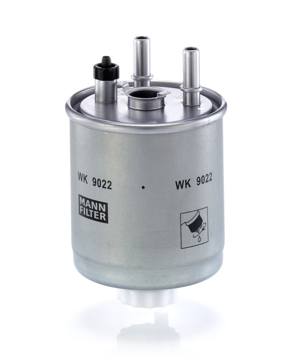 WK 9022, Fuel filter, Filter, MANN-FILTER, 100370, 16-143230015, 164001137R, 24.114.00, 4697-FP, 5071, ADR162306, ALG-2347, CFF100657, DN2725, EFF249D, ELG5434, F026402856, FCS752, FN729, FP5937, H359WK, KL834, LVFF755, P11046, PP988/4, RN506, S4114NR, SP-1429, ST6164, V46-0502, WF8474, ZP8106FMBM, 164005033R, 50014697