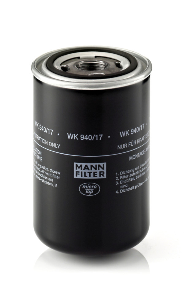 WK 940/17, Fuel Filter, Fuel filter, MANN-FILTER, 0020920601, 8690920031, 1457434427, 1535464, 33823, 4520-FS, BF7987, FF5641, H647WK, KC231, ZP3189FMB, 50014520