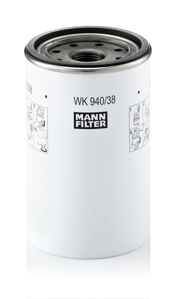 WK 940/38 X, Fuel filter, Filter, MANN-FILTER, 1522000, 20386081, 2044633, ELG5584, FS19778, K117924N50, KC372, R25T, 1534823, KC372D