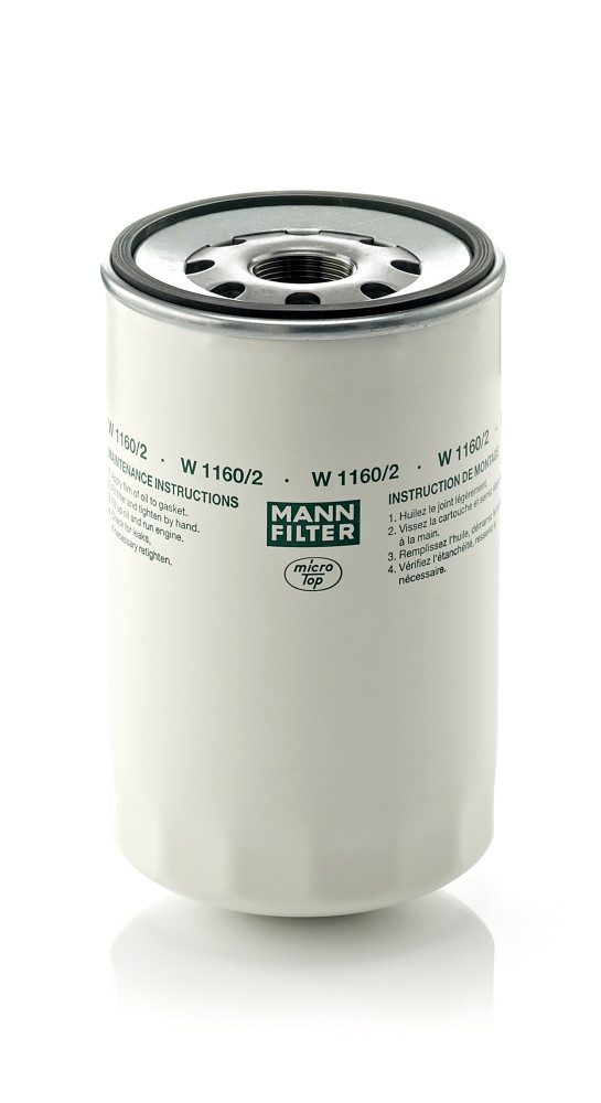 Olejový filtr - W 1160/2 MANN-FILTER - 5001021176, 5010240400, 5010295195