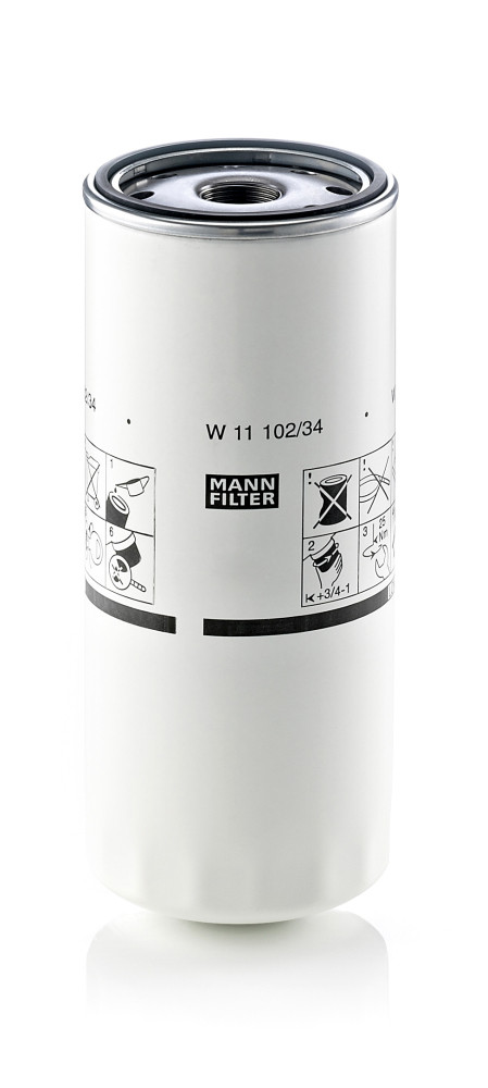 Oil Filter - W 11 102/34 MANN-FILTER - 0451103343, 106.118.11/110, 1.10280
