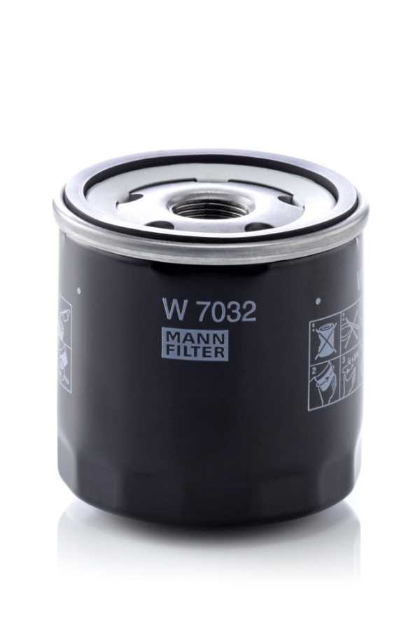 Olejový filtr - W 7032 MANN-FILTER - 109603, 15208-00Q1D, 152085488R