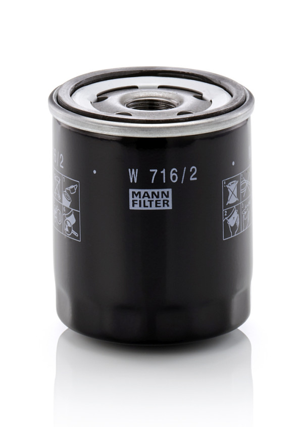 Oil Filter - W 716/2 MANN-FILTER - 2143220011, 23.751.00, 55242758