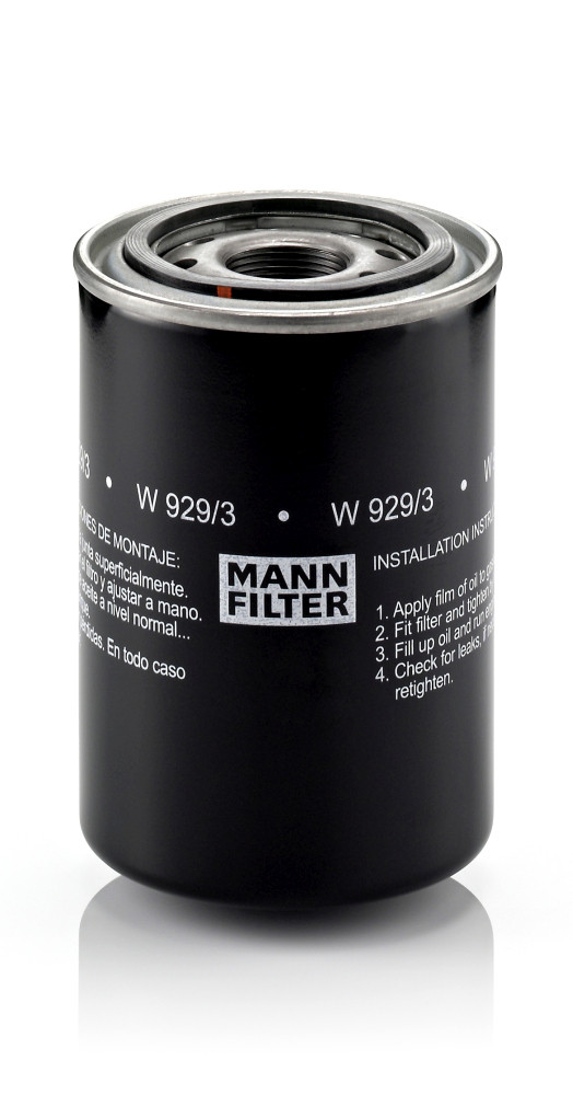 W 929/3, Ölfilter, Ölfilter, MANN-FILTER, 1-32569-021-0, 1R-0713, 34926-1041, 3609567M1, 66361-37950, 1W-2638, 349261040, 349261041A, 3I-0721, 3I-1327, 6V-5875, 6V8893, 6V8895, 77-8190, 8N-9586, 8N9856, 8T-7427, 9N-5570, 15213, 1534523, 171773, 4172-OS, 51268, 52248895, ALO-19005, BC-1163, BT230, DO266, FL337, FT1497